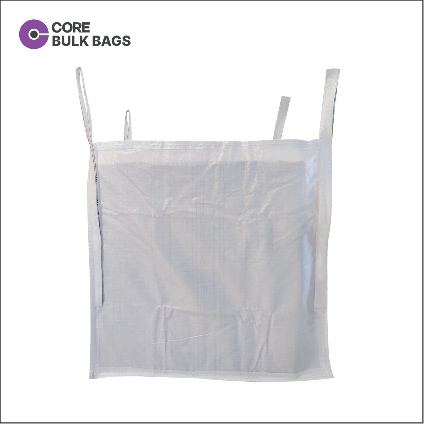 1.0 Ton Bulk Bag – 90x90x90 cm, Open Top, Closed Bottom