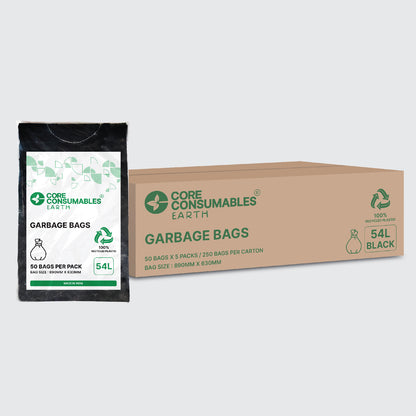 Core Consumables 54L Ultra Heavy Duty Garbage Bags - Premium Quality for Hassle-Free Waste Management