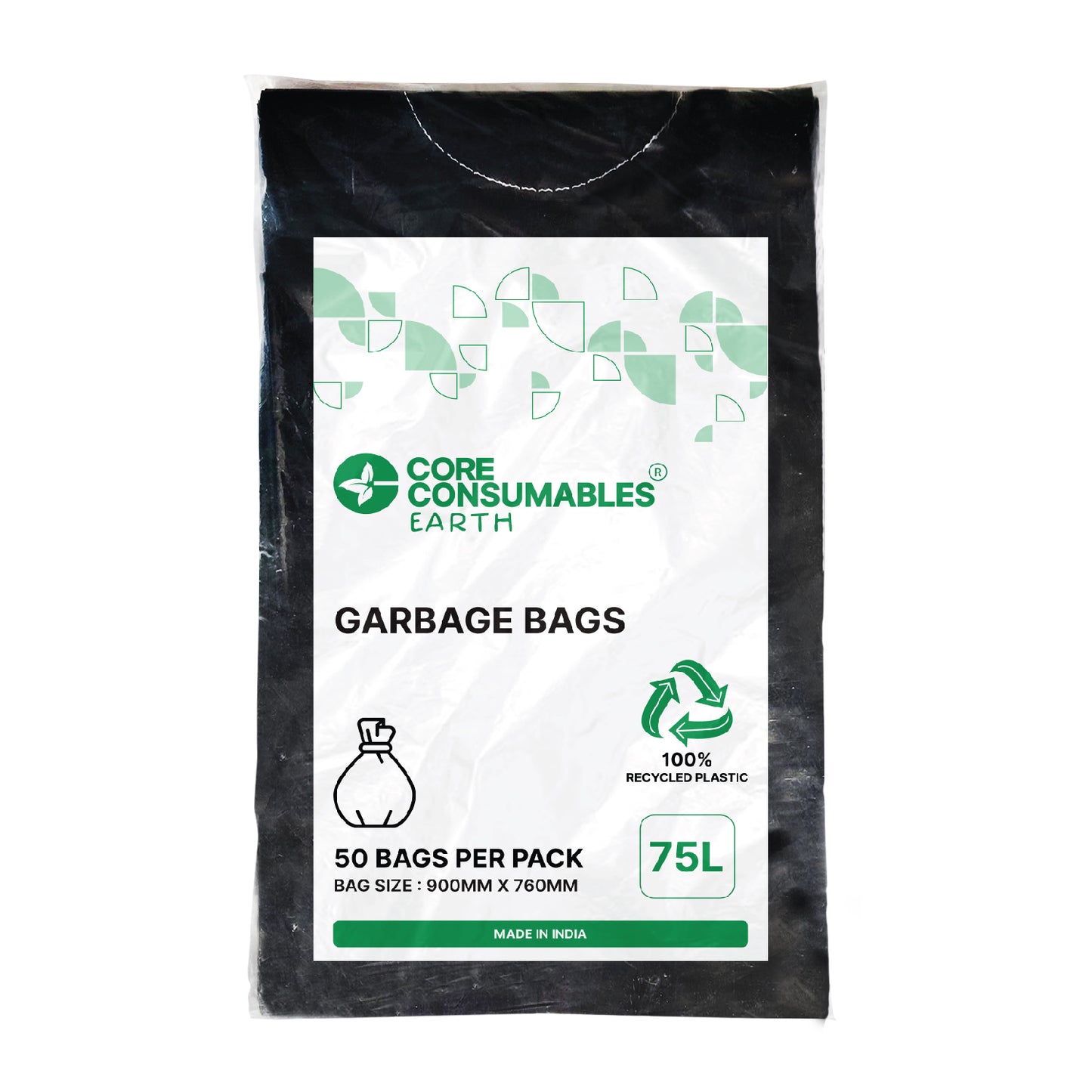 Core Consumables 75L Ultra ExtraHeavy Duty Garbage Bags - Premium Quality for Hassle-Free Waste Management