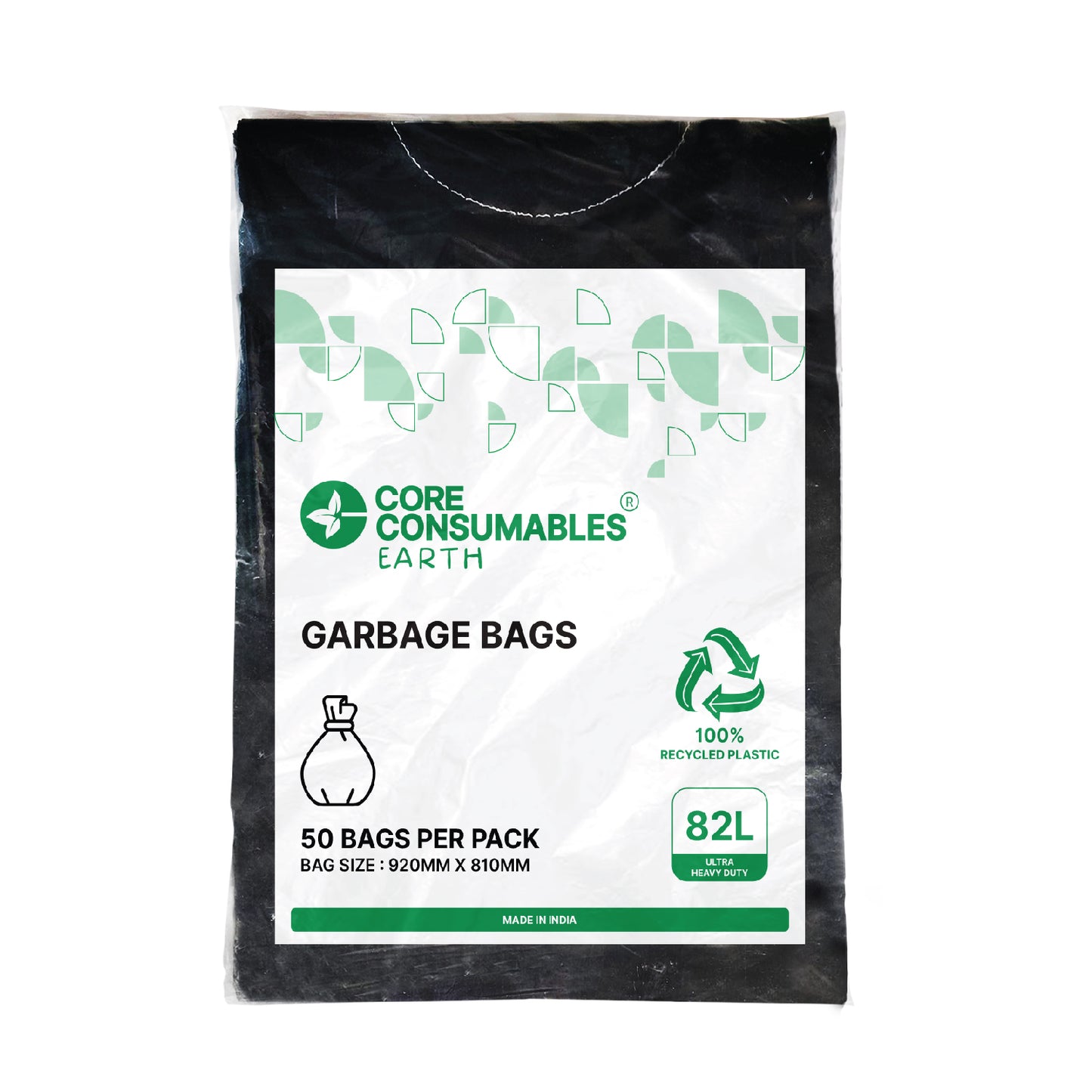 Core Consumables 82L Ultra ExtraHeavy Duty Garbage Bags - Premium Quality for Hassle-Free Waste Management